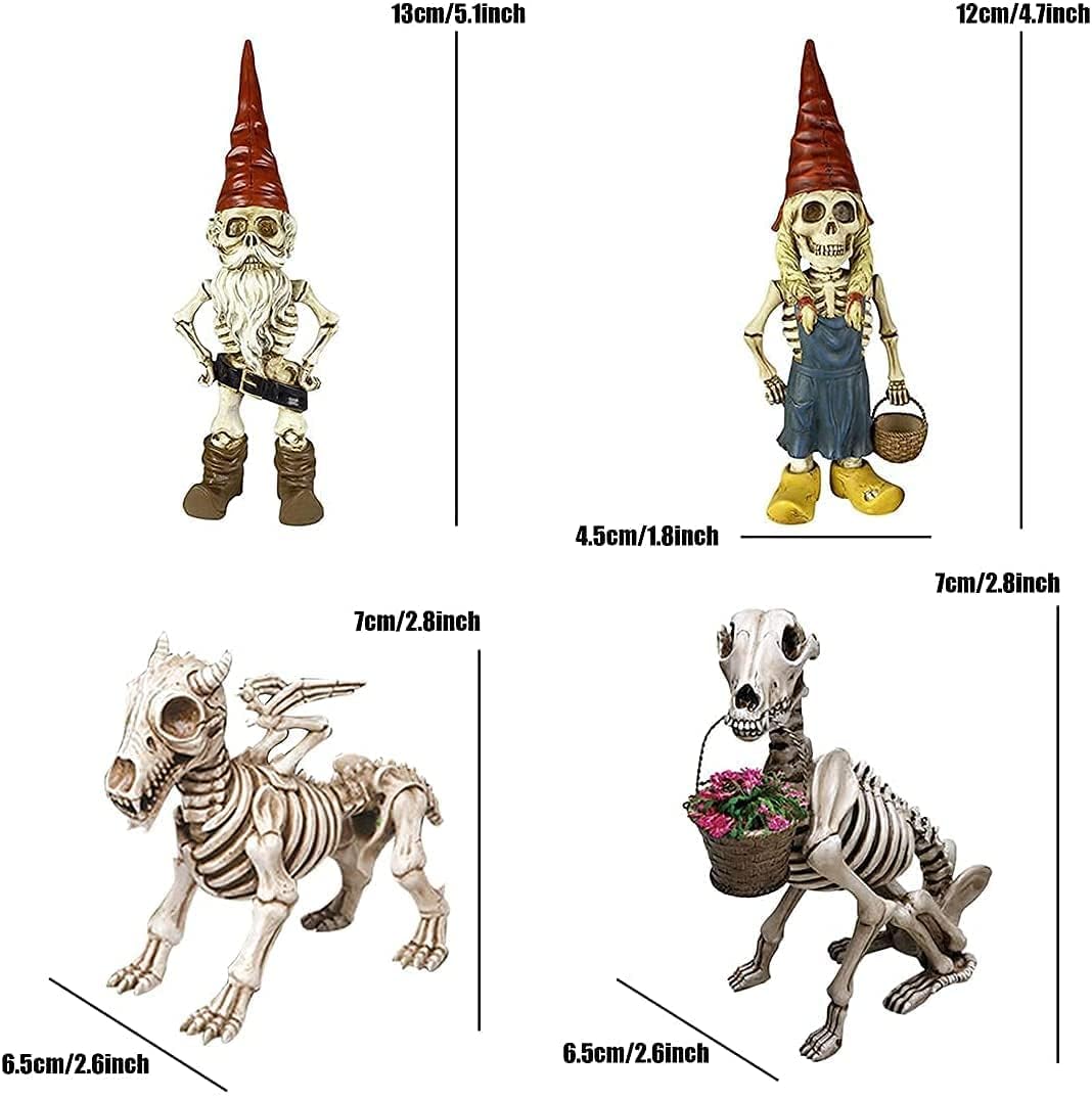 brableewear gnome styled in Halloween display adding playful haunted look