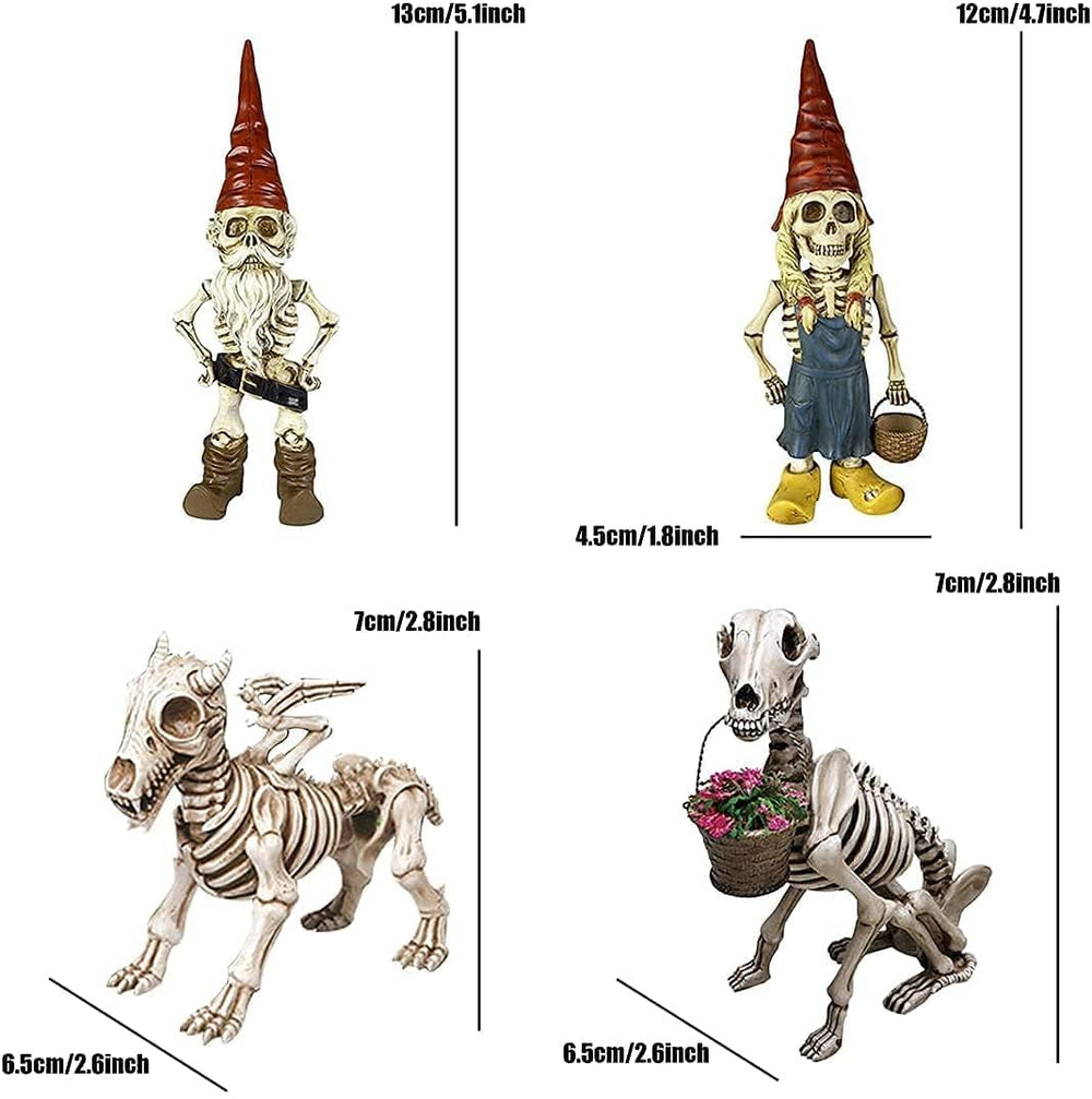 brableewear gnome styled in Halloween display adding playful haunted look