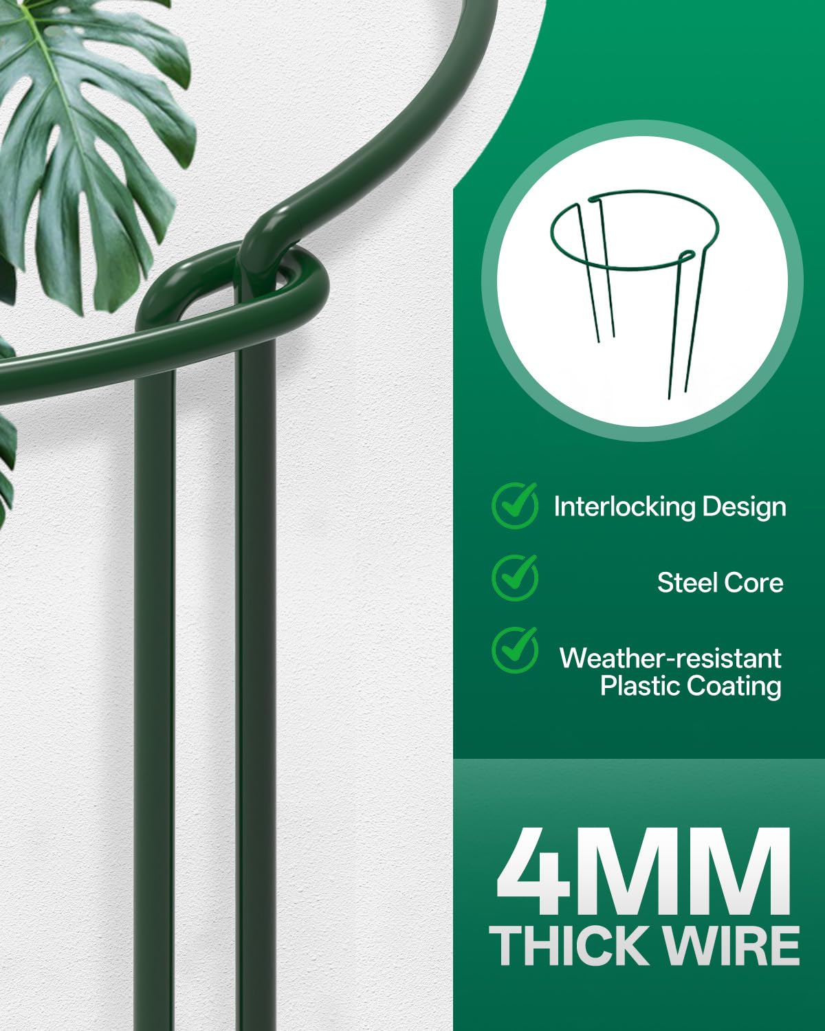Breeze Touch close-up of green coating highlighting rust-resistant finish benefit