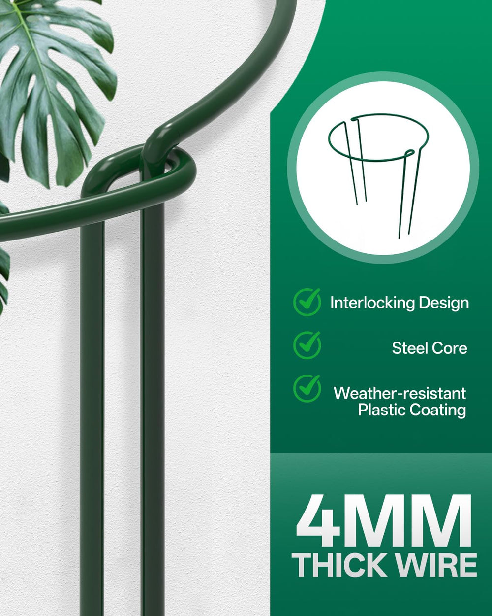Breeze Touch close-up of green coating highlighting rust-resistant finish benefit