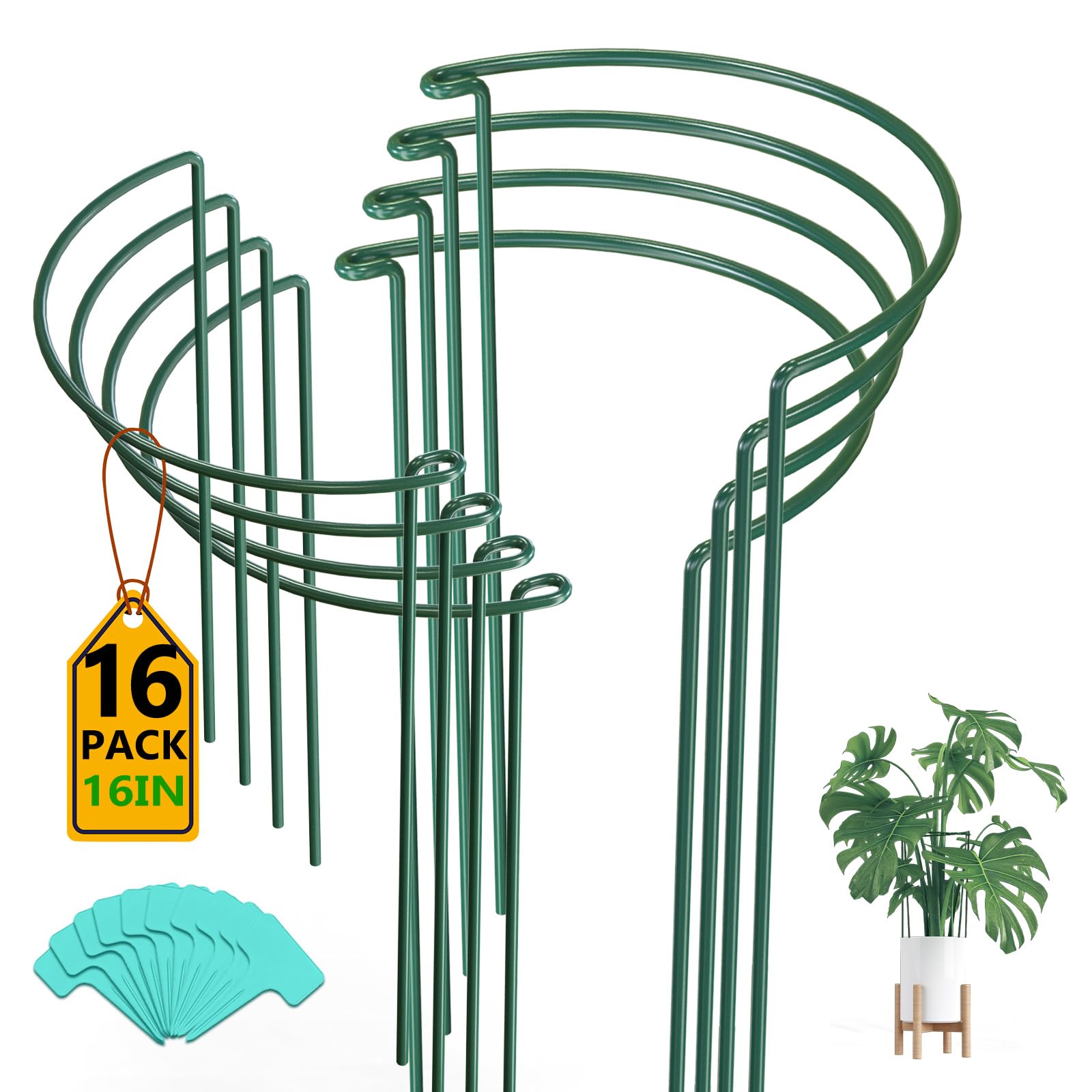 Breeze Touch front packaging showing 16 stakes and 15 labels for versatile support