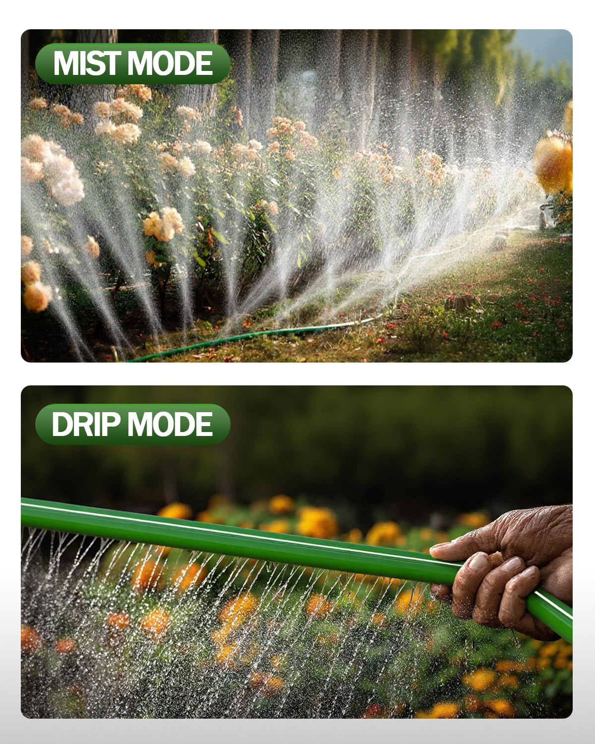 Breeze Touch rolled-up hose stored compactly for easy seasonal storage