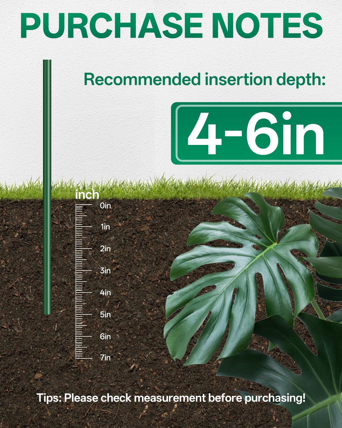 Breeze Touch stakes beside a hand to show scale and simple handling benefit