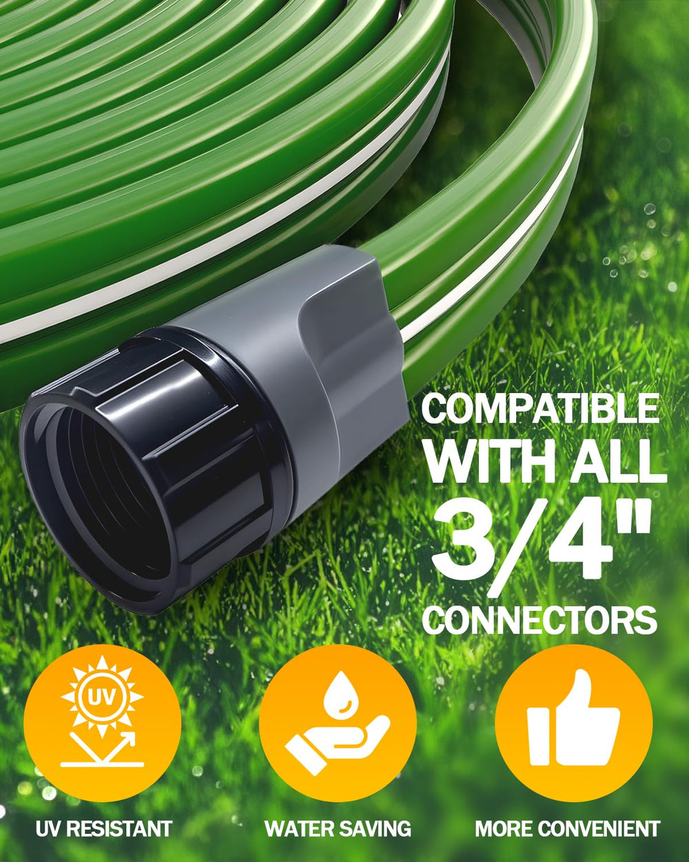 Breeze Touch three-tube close-up showing precision holes for even watering