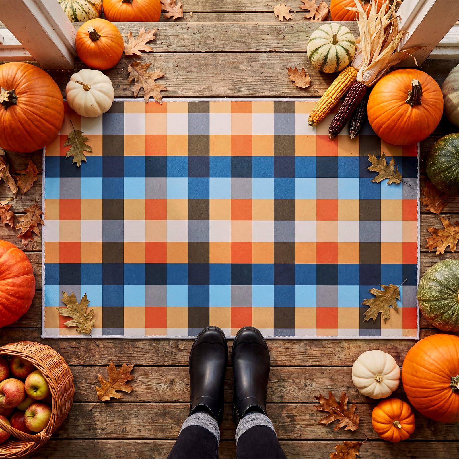 Breling mat on a porch in use adding autumn style and protection