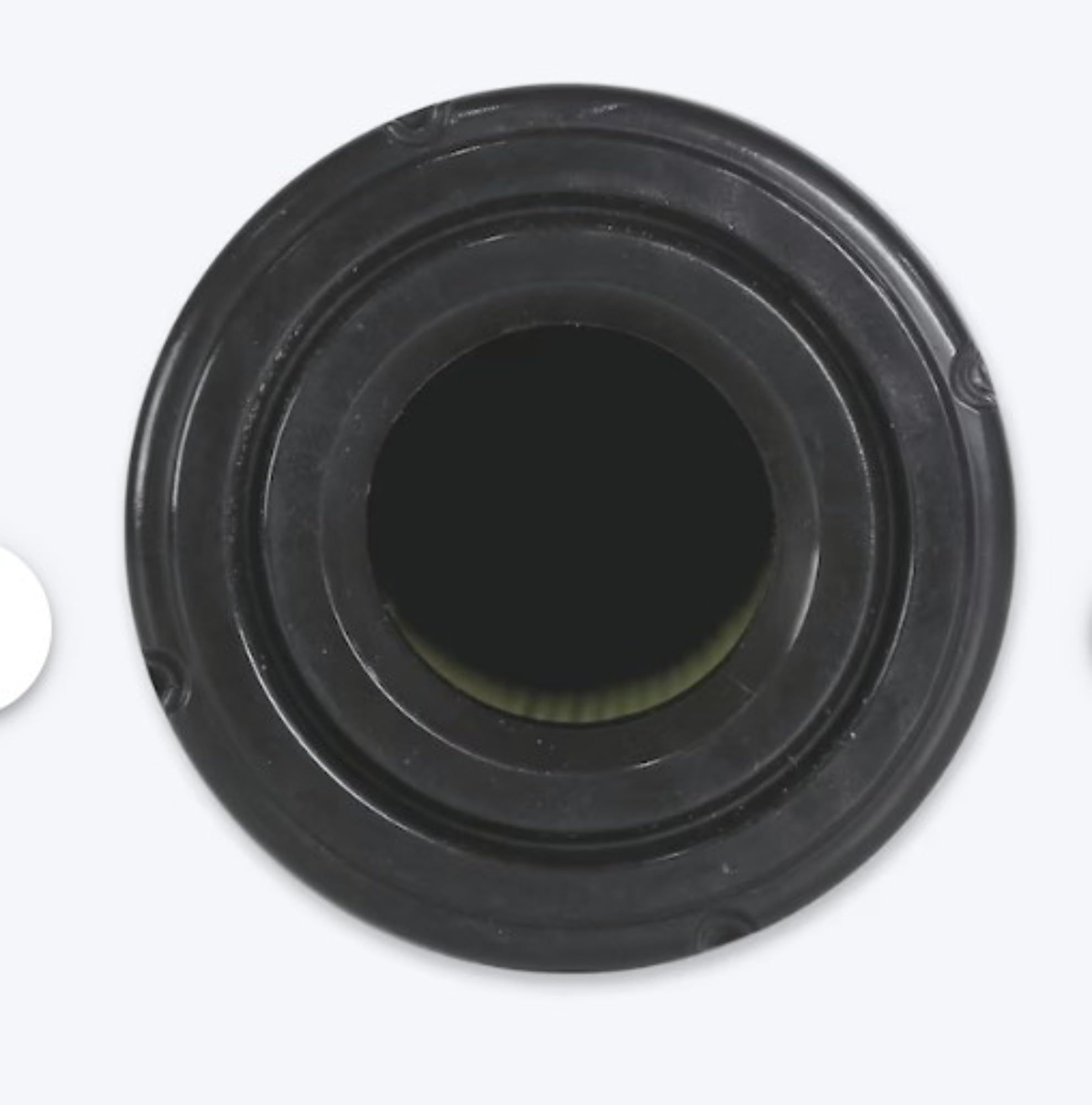 Briggs & Stratton close-up of paper filter element showing precise seal