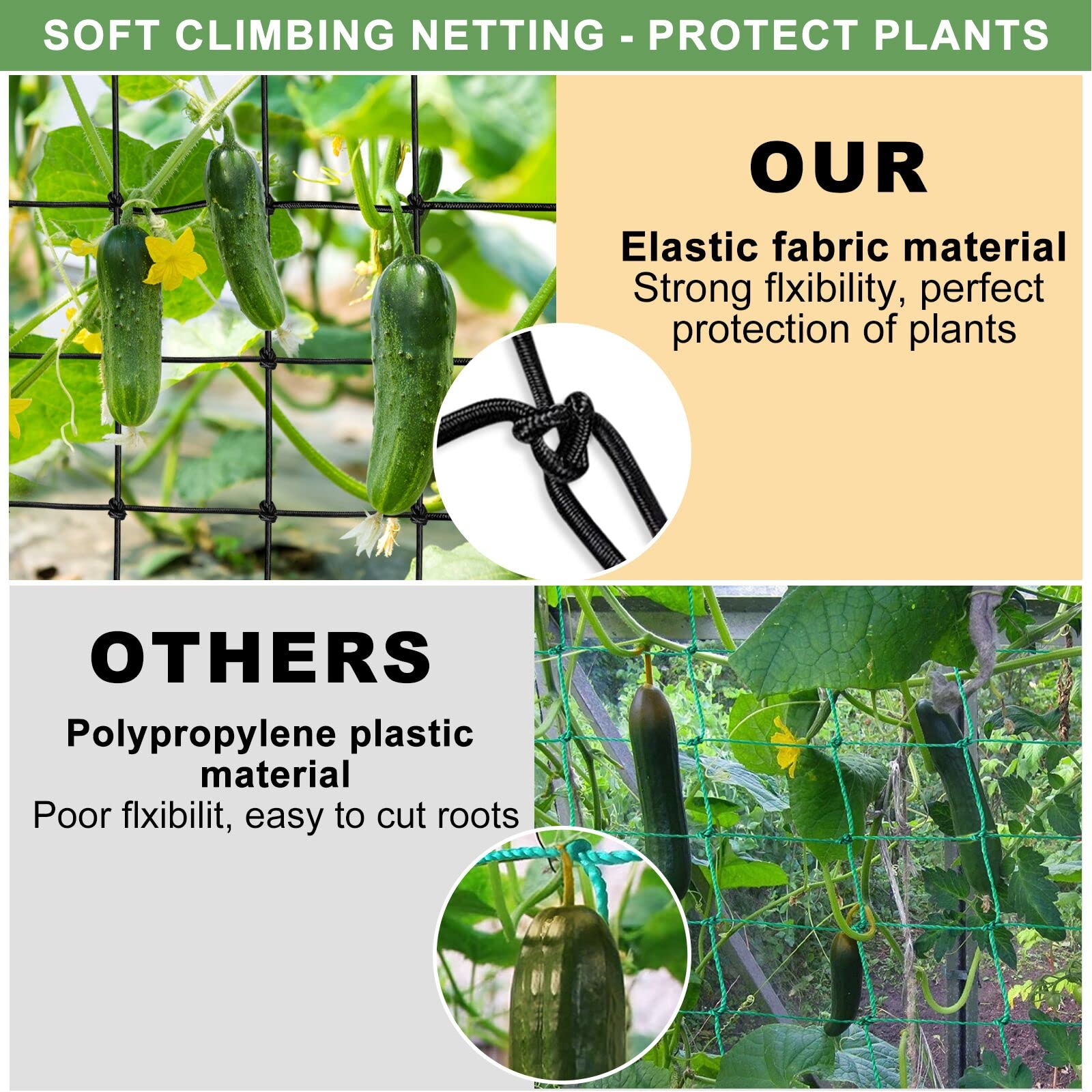 BSTPCOO net supporting heavy fruit and preventing stem damage
