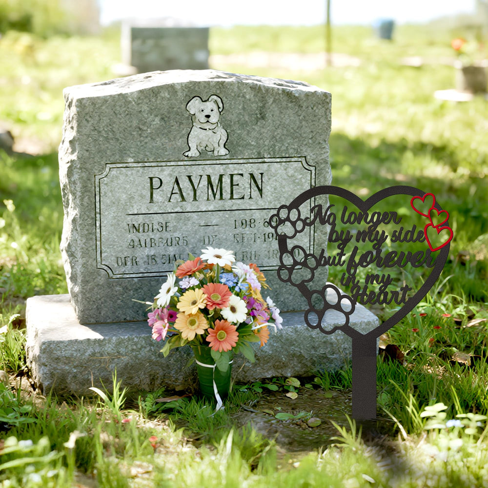 BUoonyer installed in lawn illustrating stability and respectful marker placement