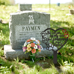 BUoonyer installed in lawn illustrating stability and respectful marker placement