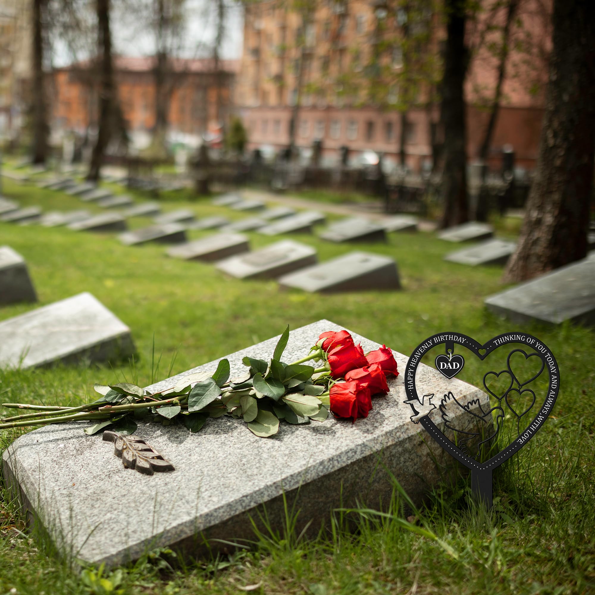 BUoonyer graveside display with marker and floral tribute conveying respectful remembrance