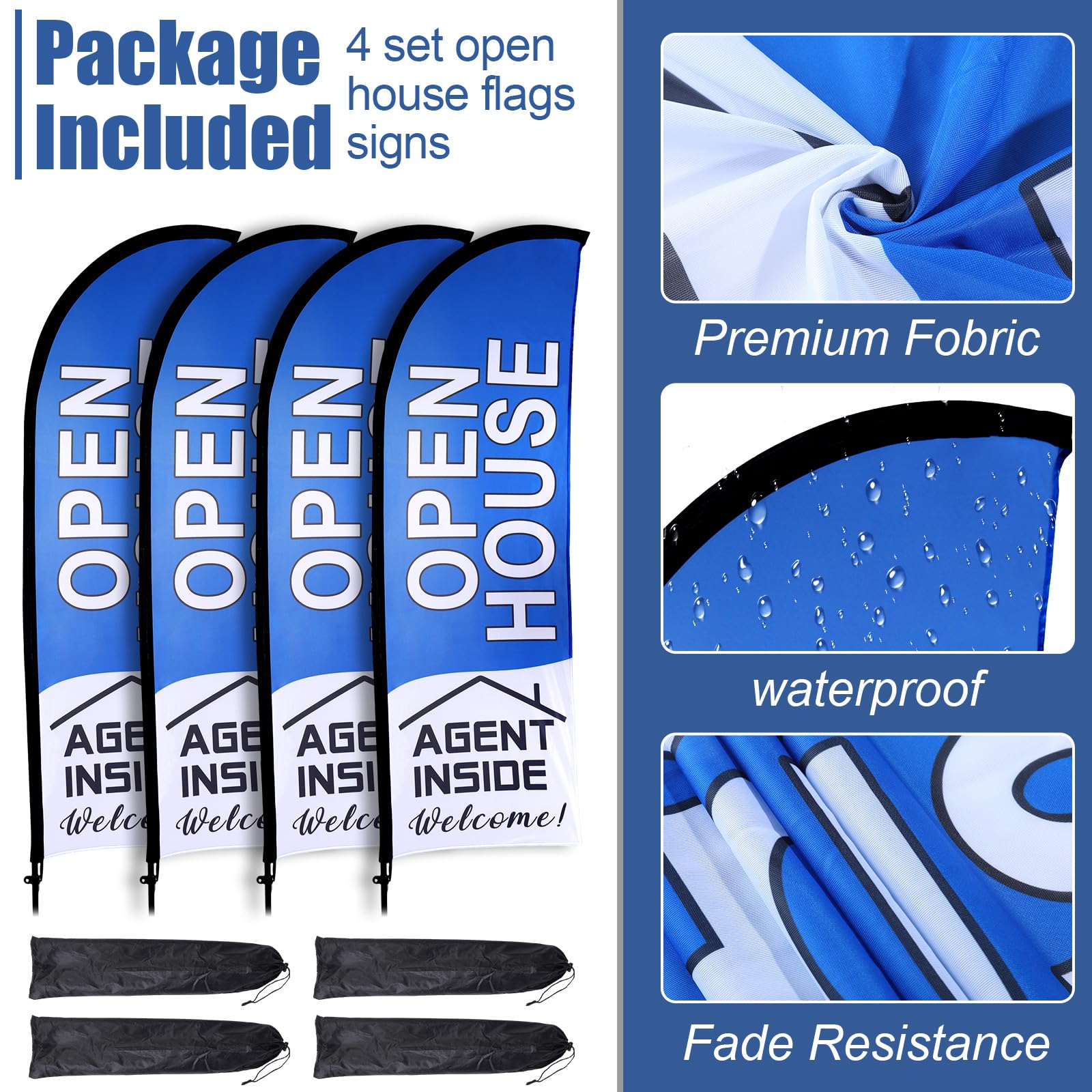 Buryeah carry bag with packed banner kit for convenient transport