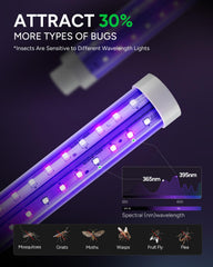 Buzbug protective grid detail preventing contact while letting insects through safely