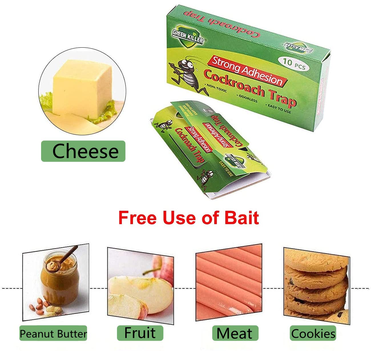 B/W trap with bait inside demonstrating attraction and effectiveness