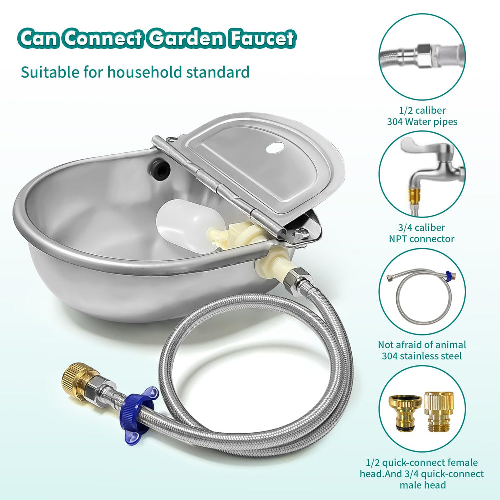 Bwhrmt close-up on food-grade float valve highlighting reliable automatic refilling
