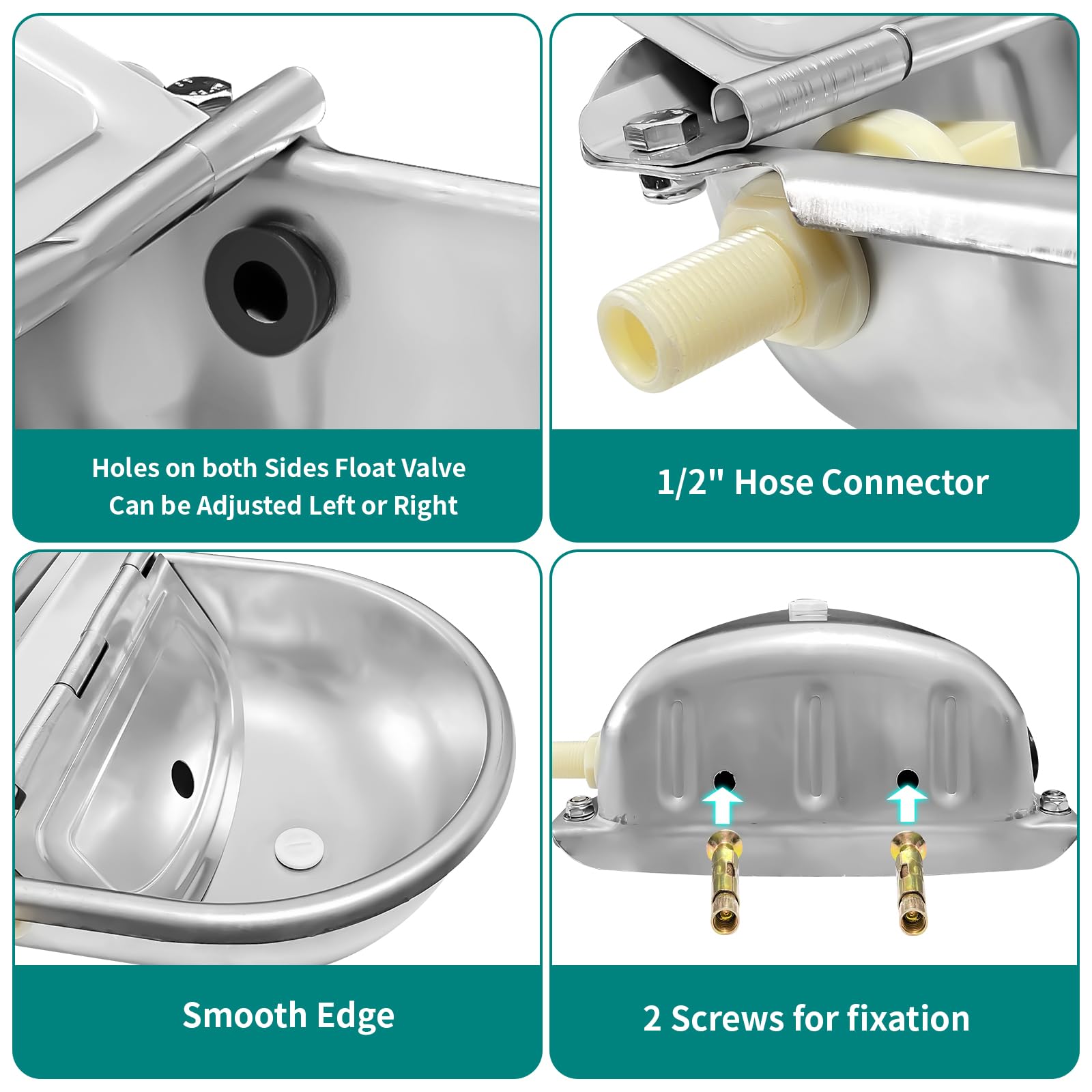 Bwhrmt stainless-steel bowl texture showing rust-proof hygienic surface