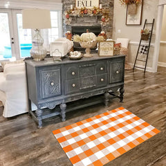 CAINANEL layered with welcome mat demonstrating cozy layered styling