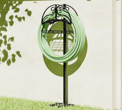 CALIDOLA hose wrapped on stand, holds up to 150 feet securely