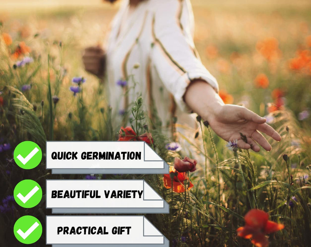 CAMAS POLLINATOR SUPPLY CO. seed favors on table at wedding showing guest gift idea