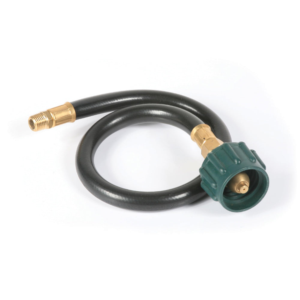 Camco ACME front connector showing secure tank attachment and fast hookup benefit