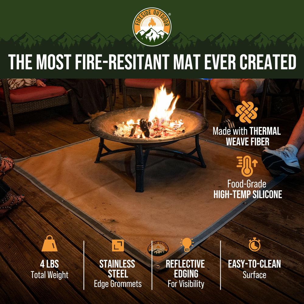 Campfire Defender close-up texture showing heat-resistant weave and durability