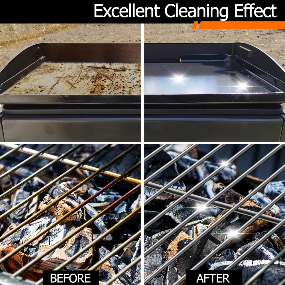 CCTVRTV before and after grill surface illustrating visible restoration