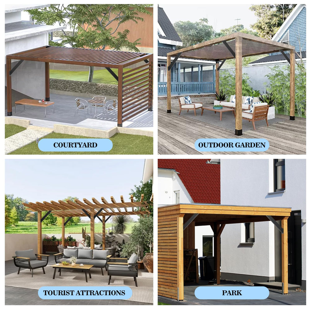 CDFYJHFDQ installed on backyard pergola illustrating improved structure