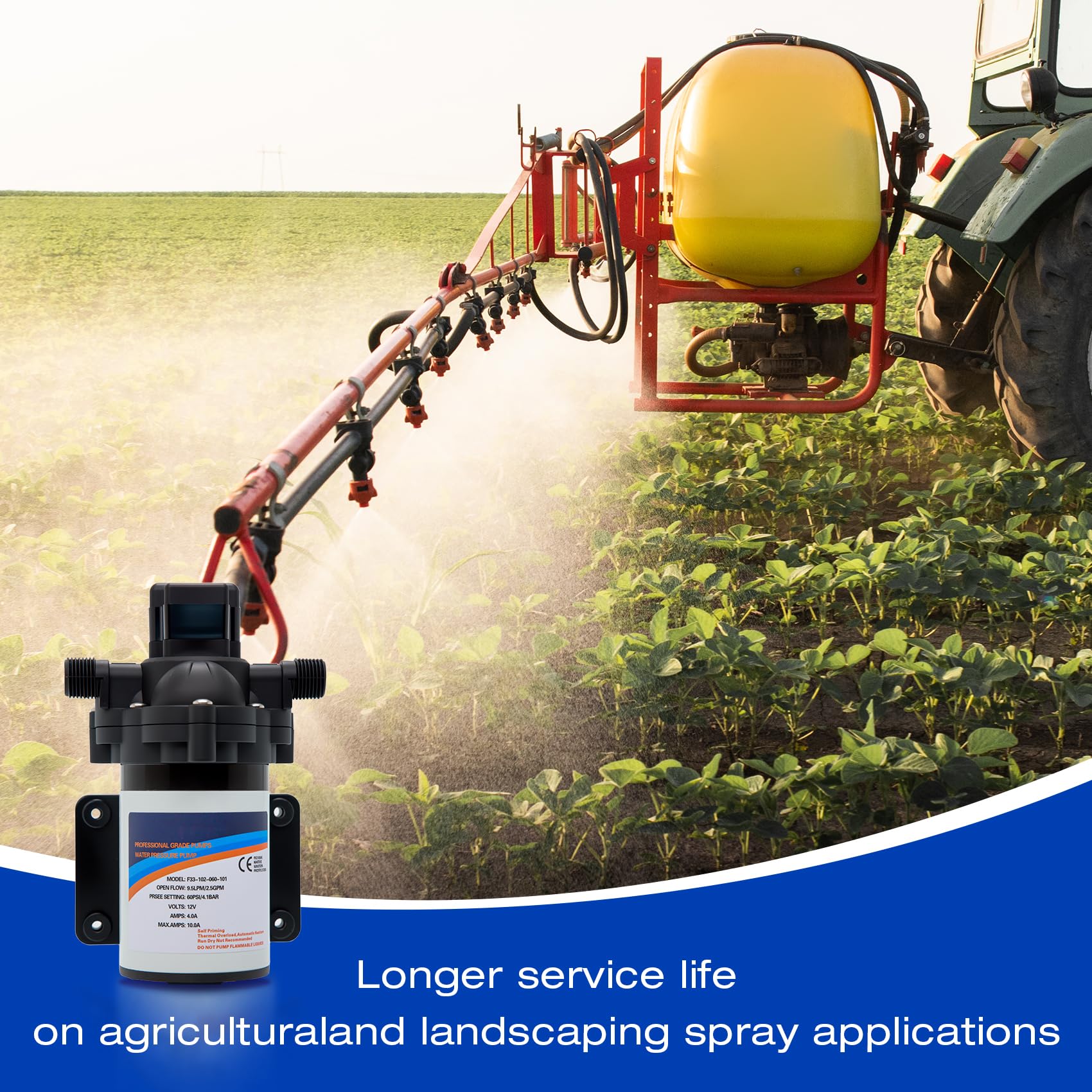 Ceelpeopar mounted on sprayer tank demonstrating easy installation benefit