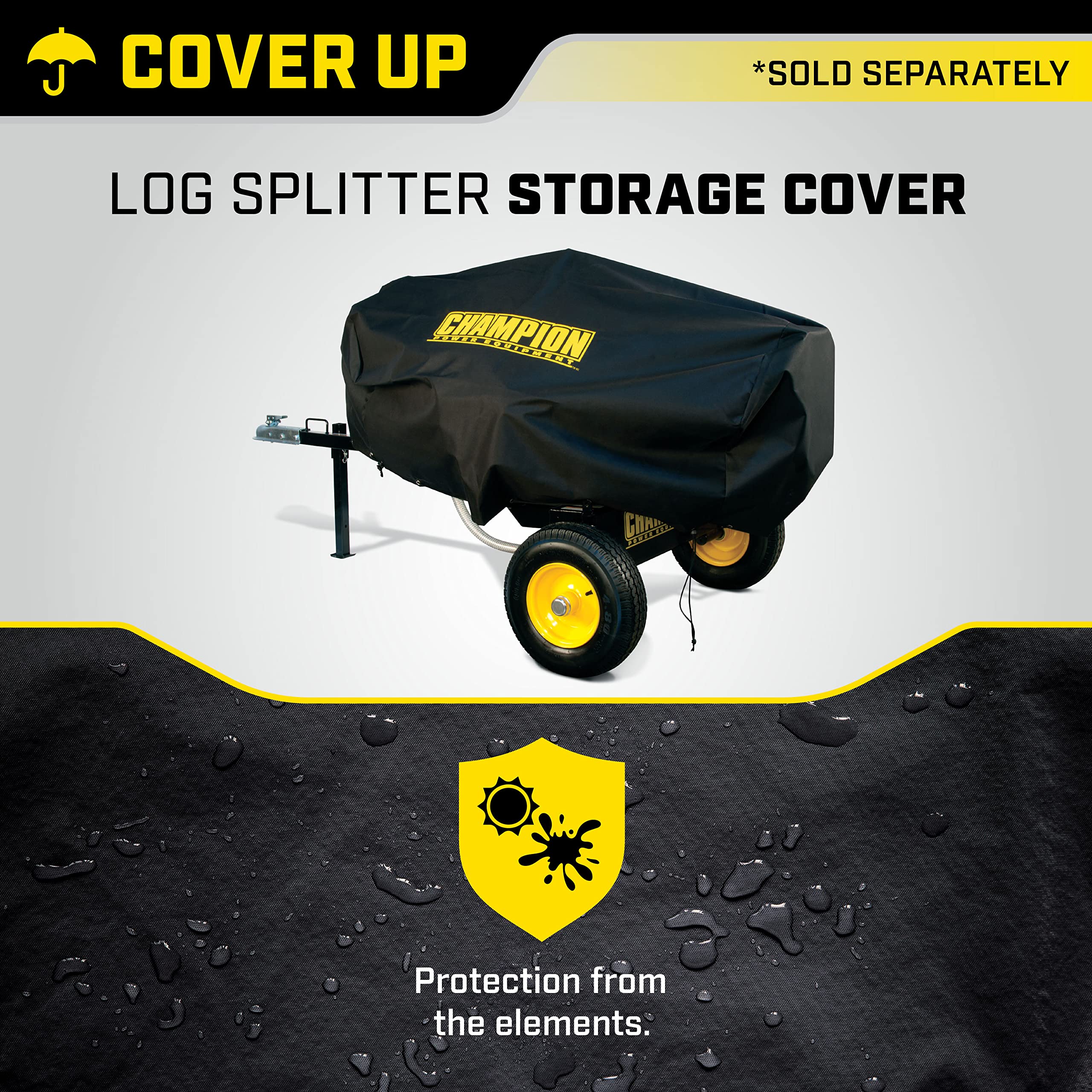Champion Power Equipment hands tightening drawstring for secure fit and wind protection
