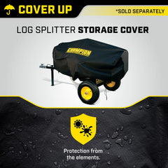 Champion Power Equipment hands tightening drawstring for secure fit and wind protection