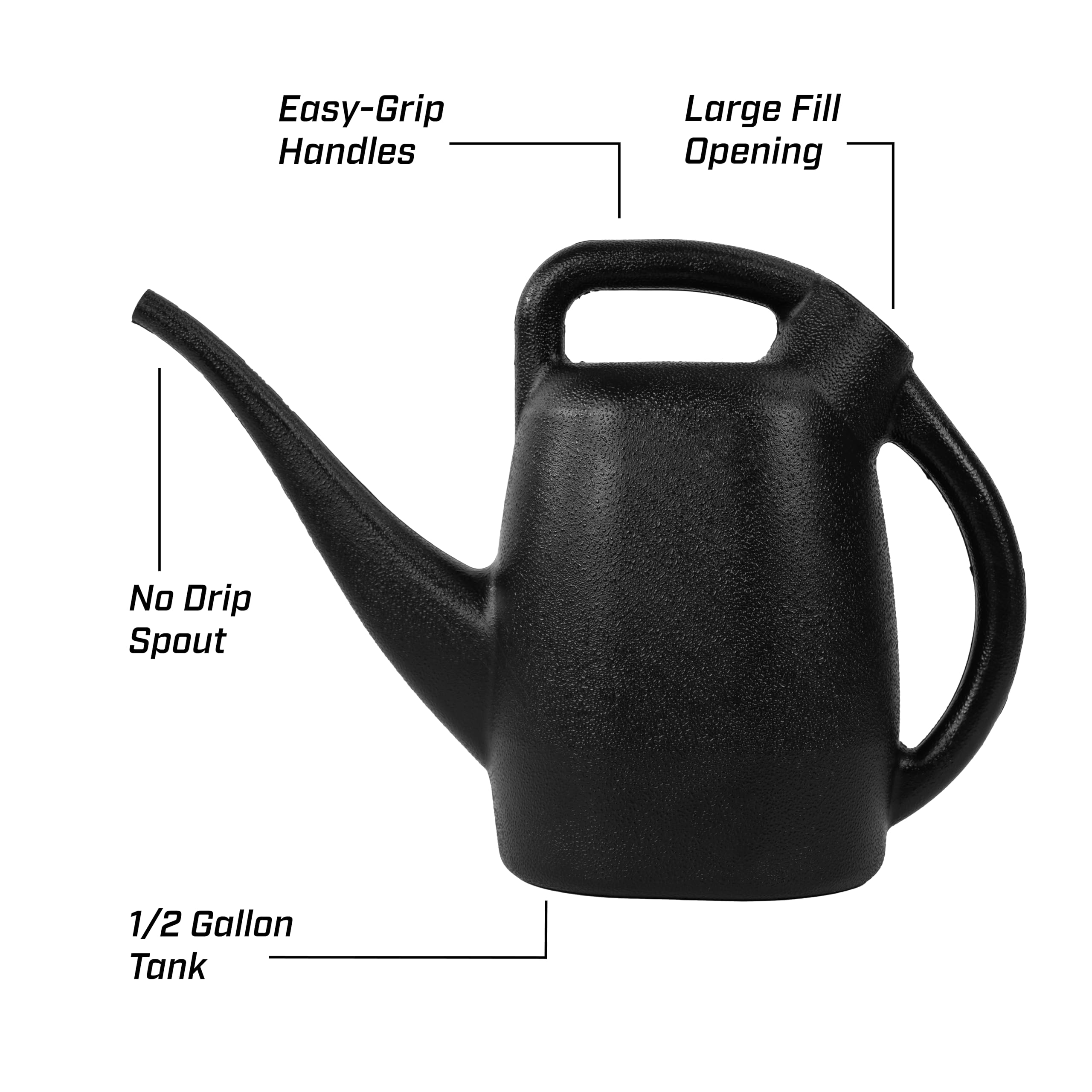 CHAPIN close-up of two handles offering comfortable carry and steady pouring