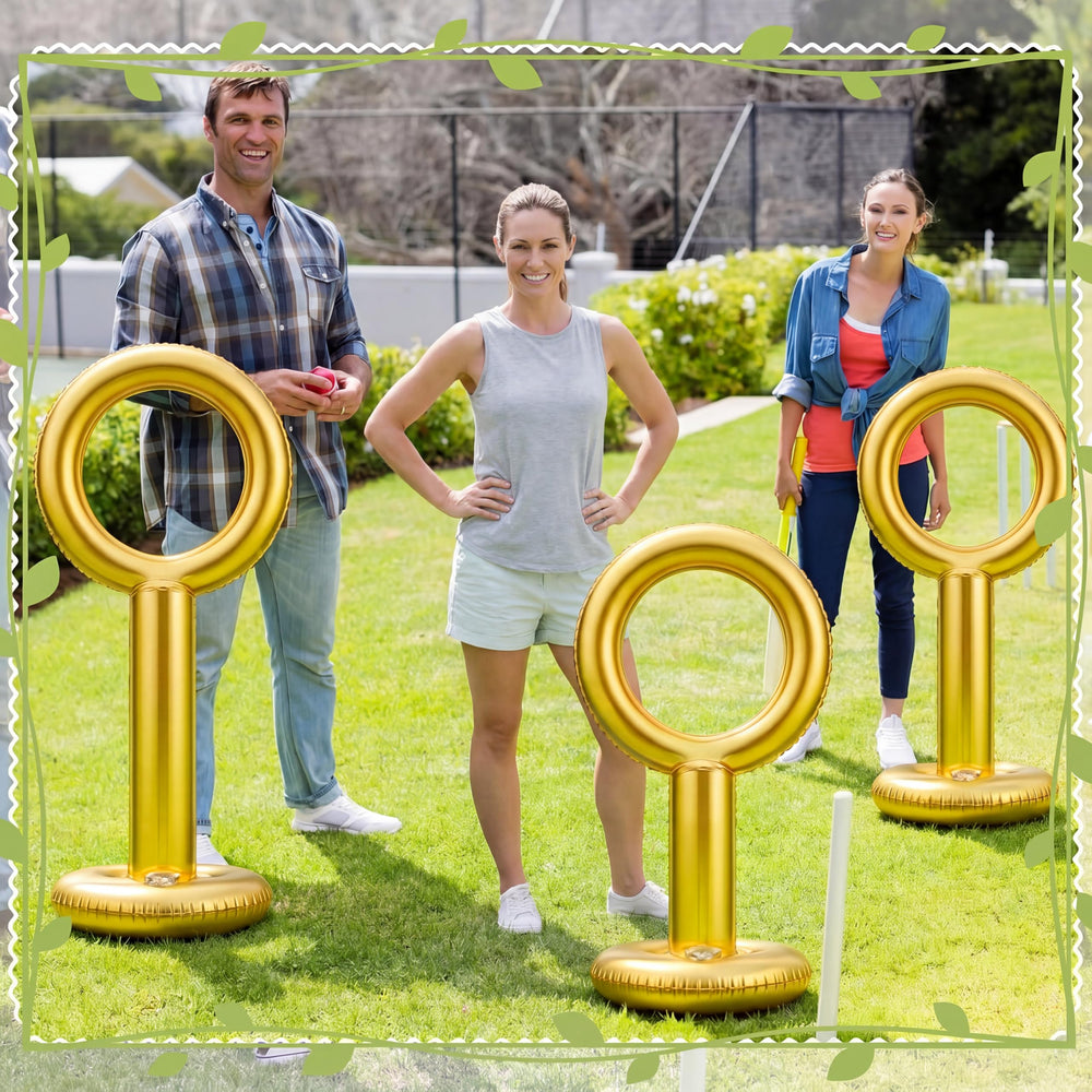 Charnoel hoops in use at party showing engaging game and photo benefit