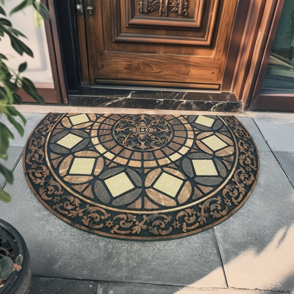 CHICHIC mat styled on patio creating tidy entrance and enhancing curb appeal
