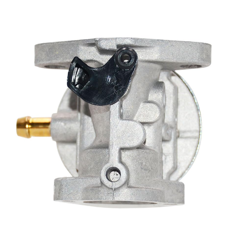 CHRYSM carburetor installed on mower demonstrating straightforward swap