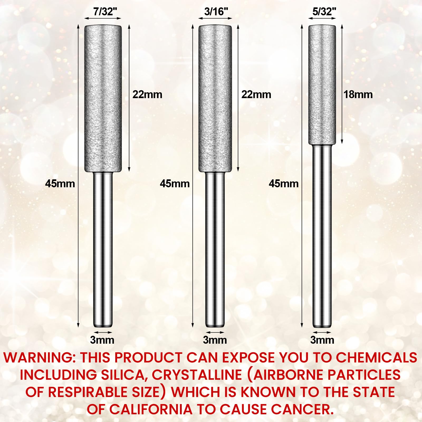 Chumia close-up diamond grit texture on bit tip for faster, consistent grinding