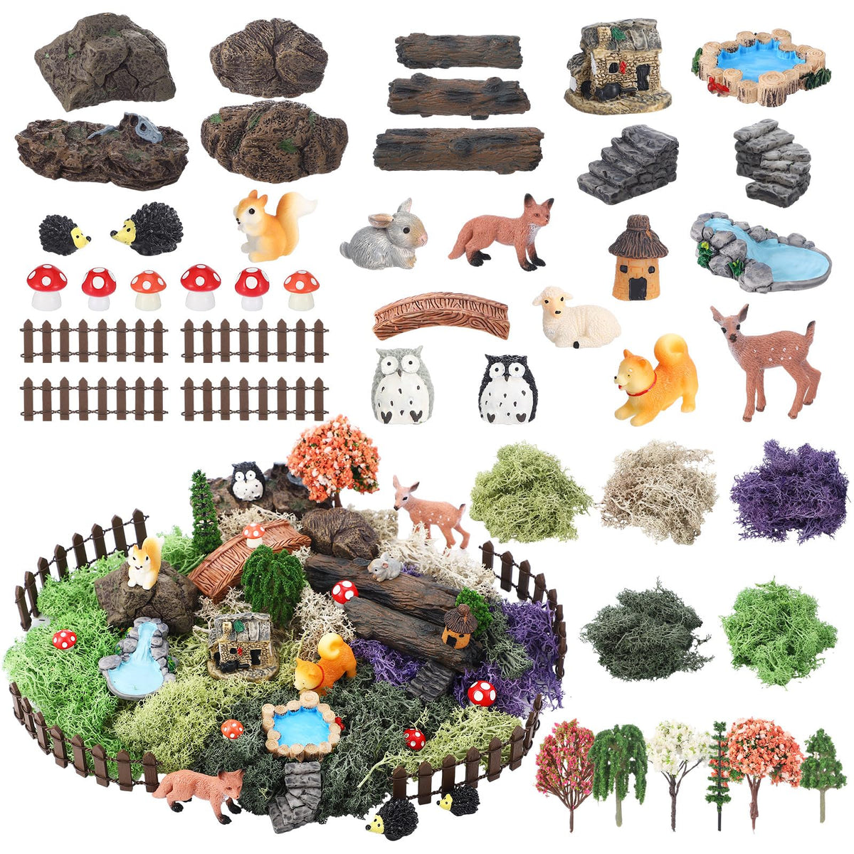Chunful front view of full 45-piece kit showing contents and variety benefits