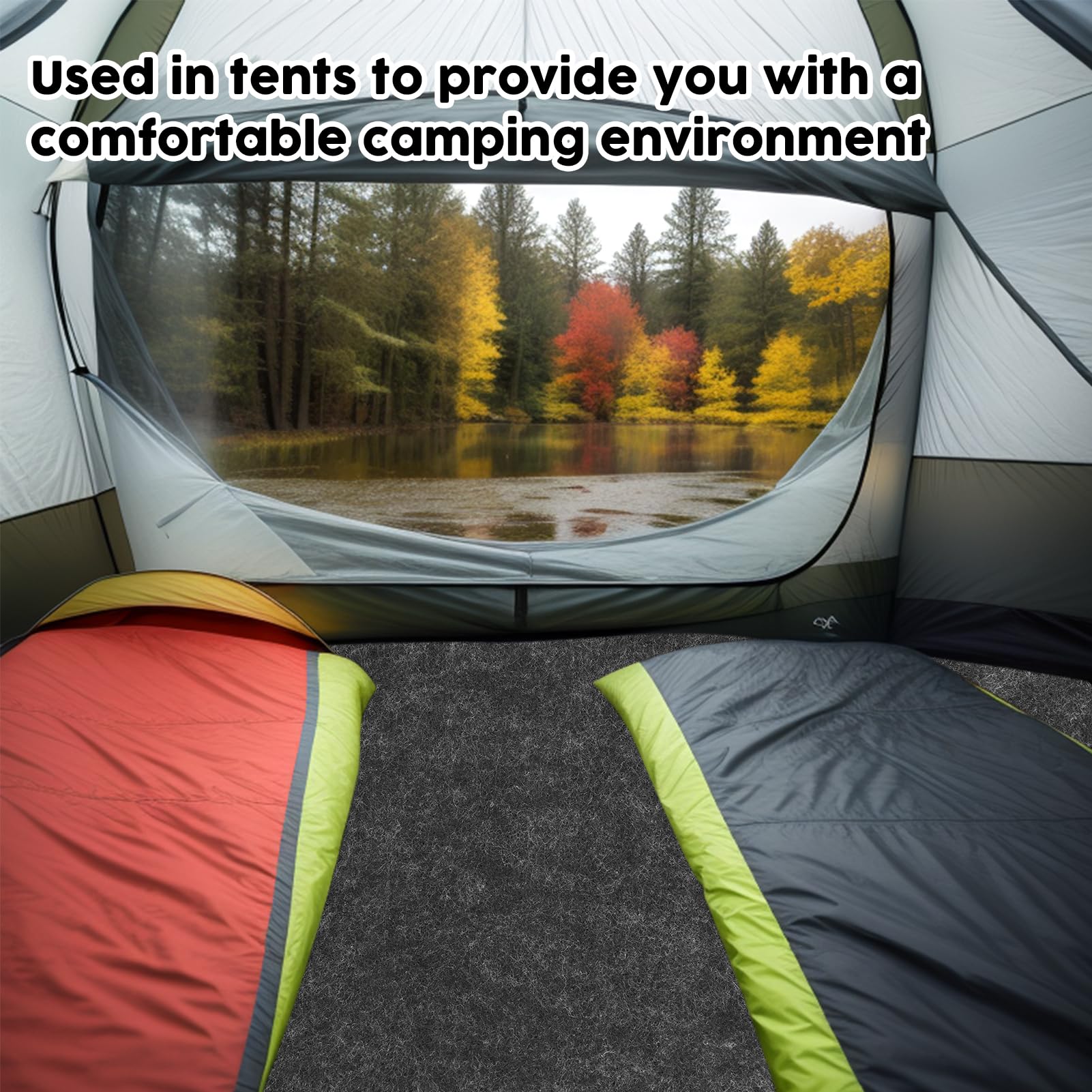 CIEOVO mat used as picnic rug resisting damp grass and spills