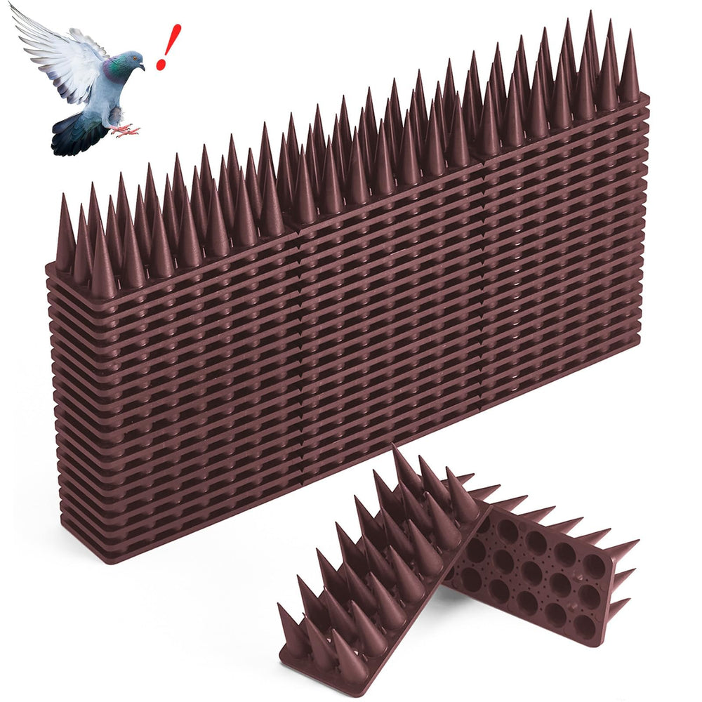 CIIC front packaging showing 20 brown bird spike strips and coverage