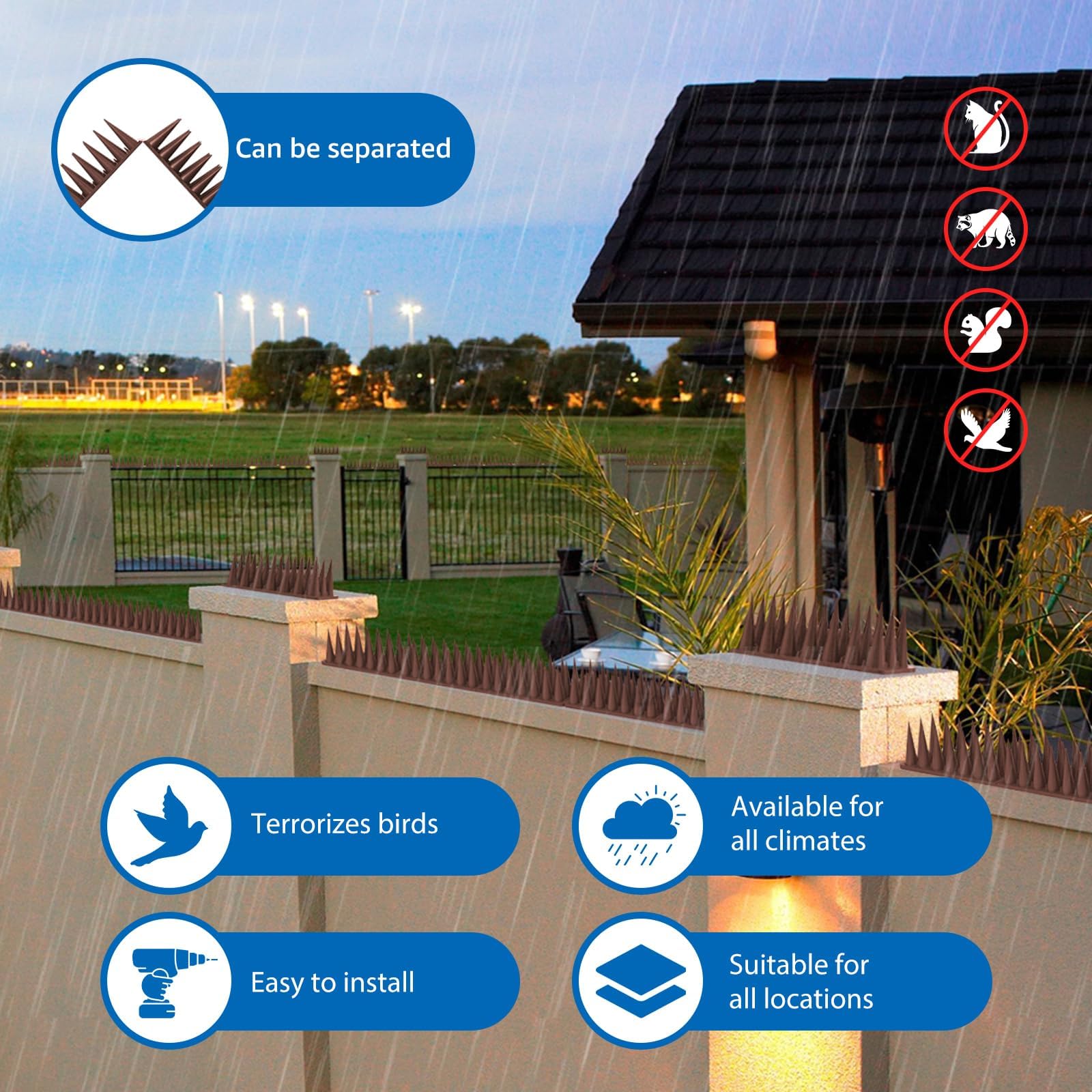 CIIC mounted on wooden fence showing secure attachment and protection