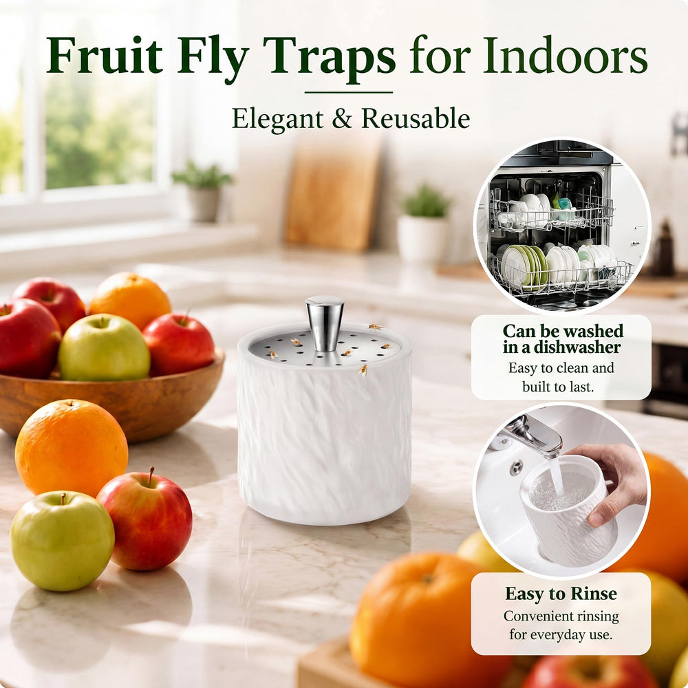 CimoroWin two traps placed in a modern kitchen demonstrating discreet, decorative pest control