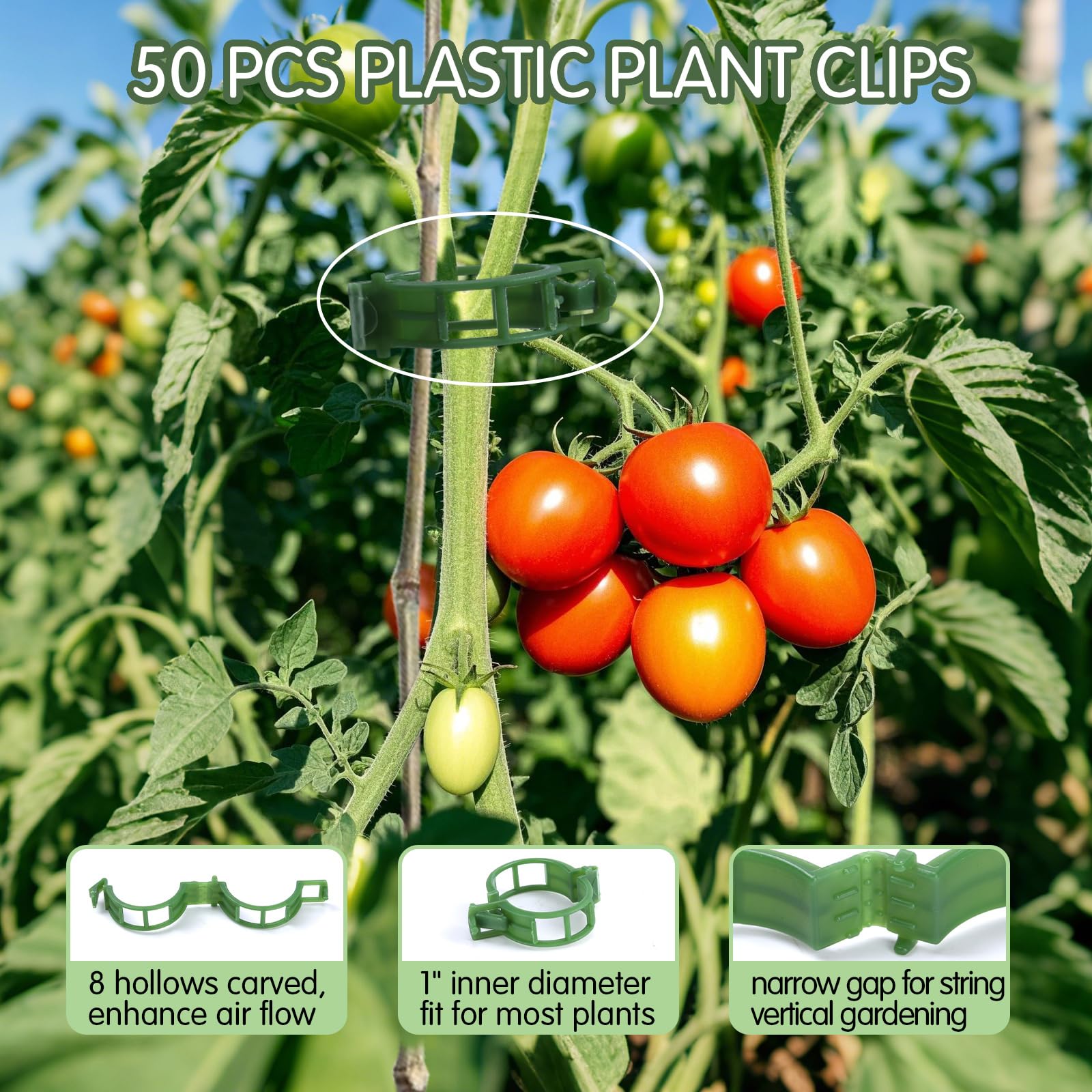 Cinpode set of 100 labels and 50 clips to clearly mark varieties and dates