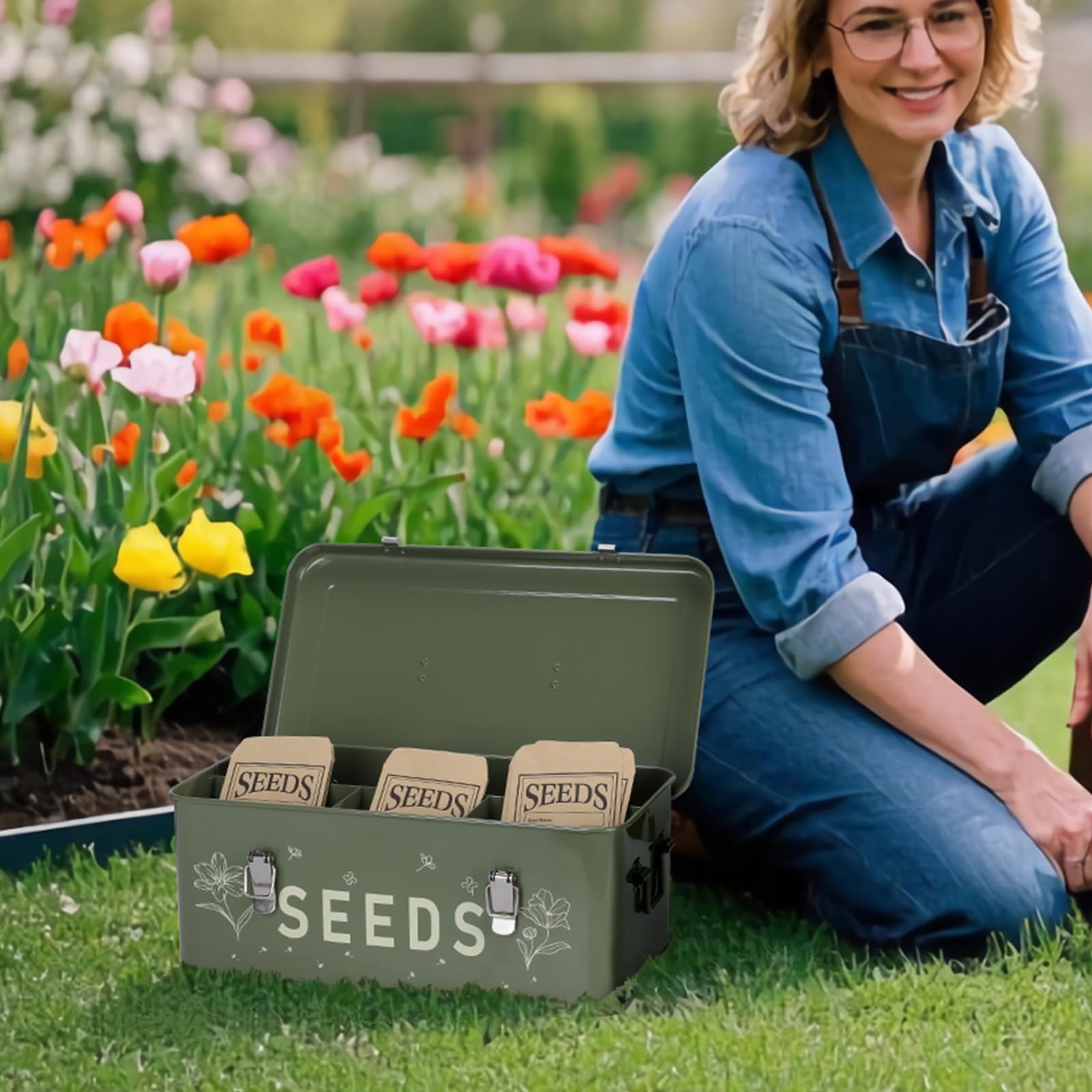 Cinpode in a gardening workspace showing easy access and organized planting prep