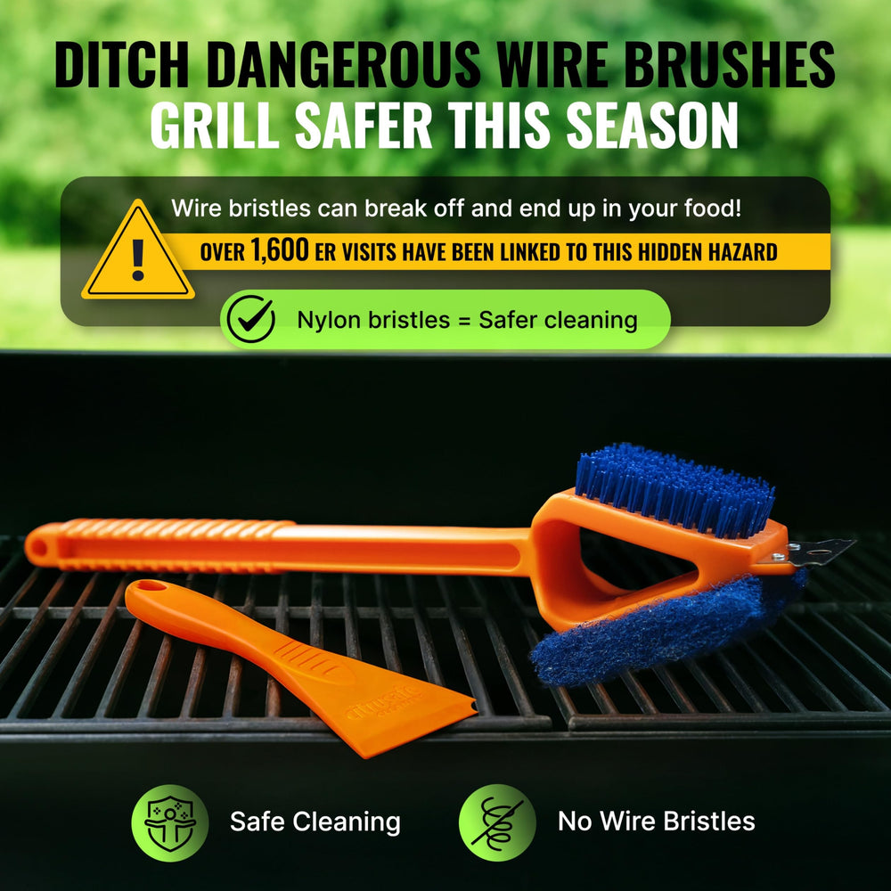 CitruSafe closeup of nylon bristles showing durable texture and gentle action