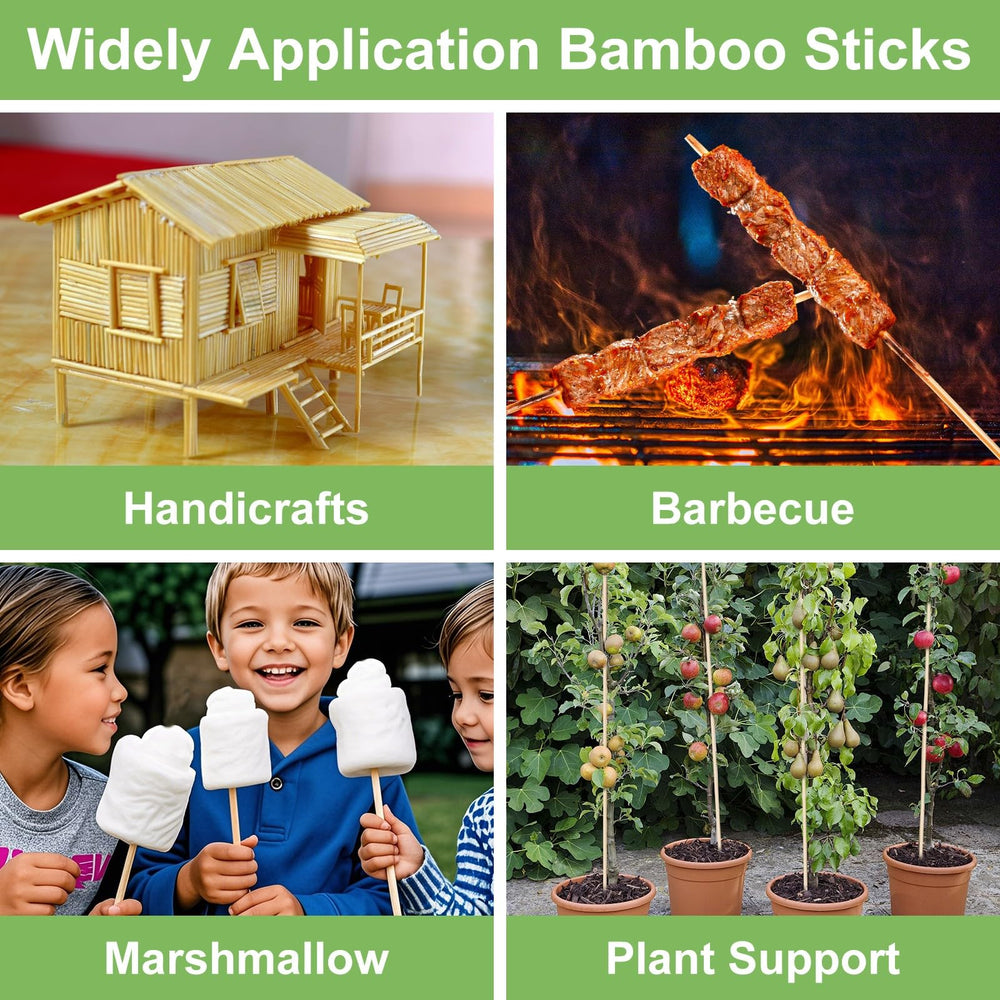 CJFocus trimmed bamboo stake illustrating customizable length for plants