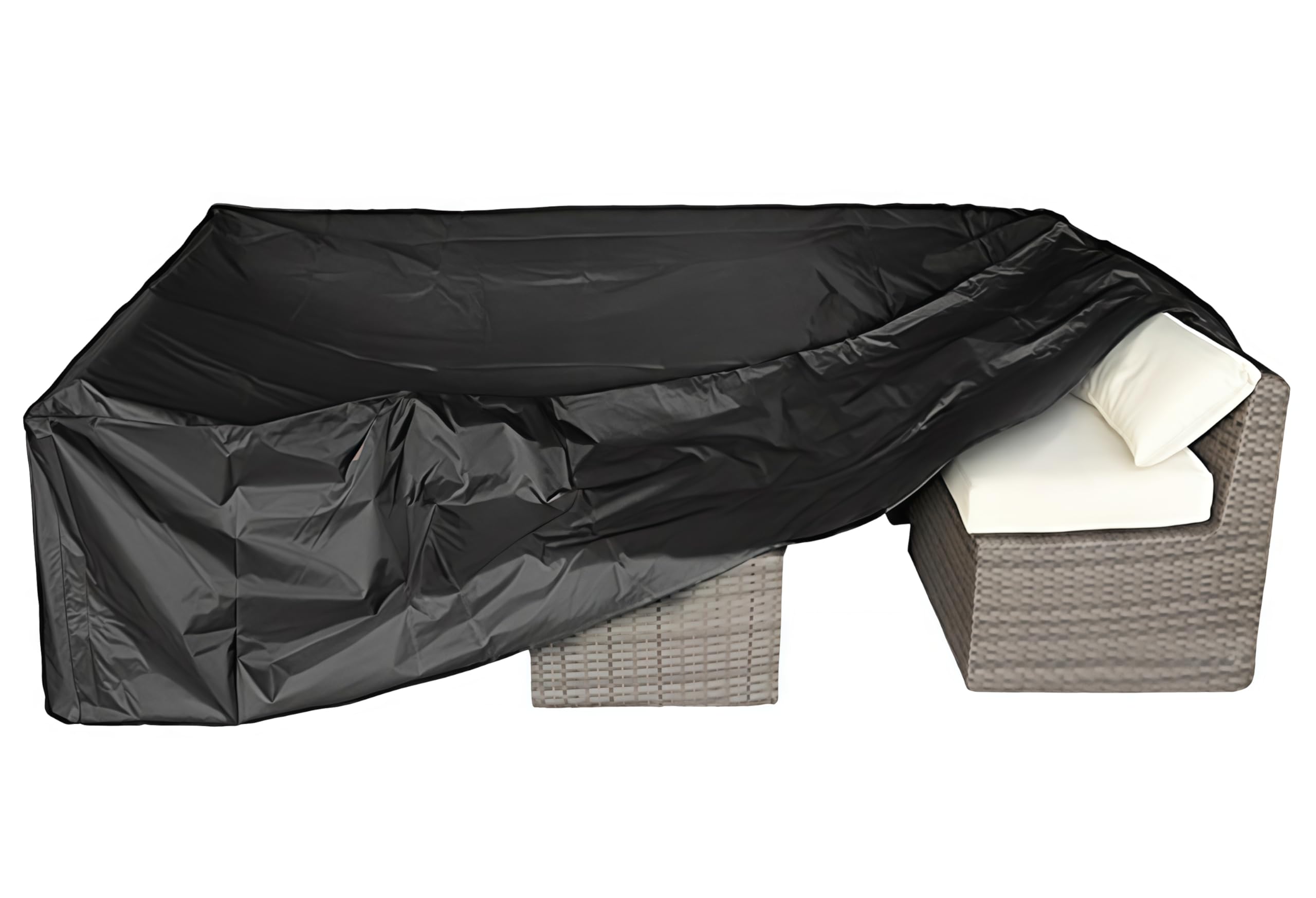 CKCLUU front view cover over full sectional showing complete protection and neat fit