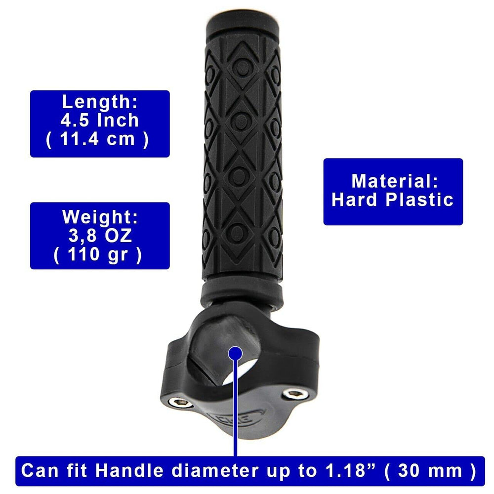 CKG handle angle detail showing ergonomic shape for better leverage