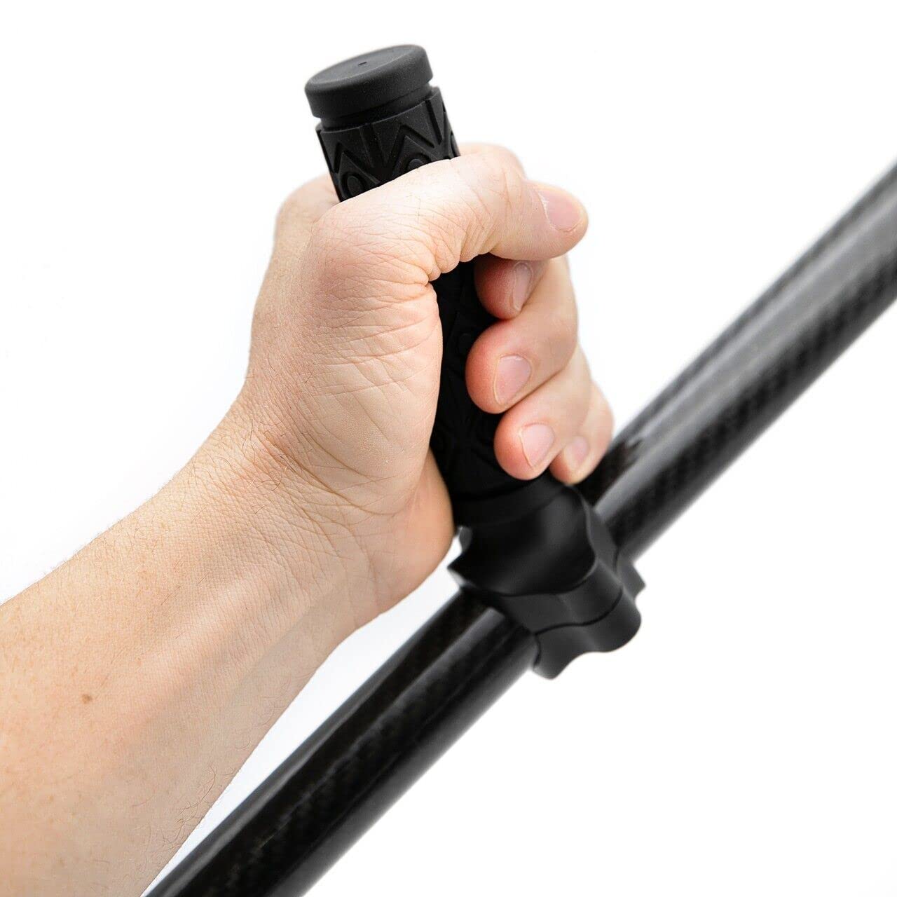 CKG handle attached to sand scoop in use for faster digging