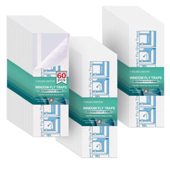 Cleanuper front packaging showing 60 window fly traps and economical value