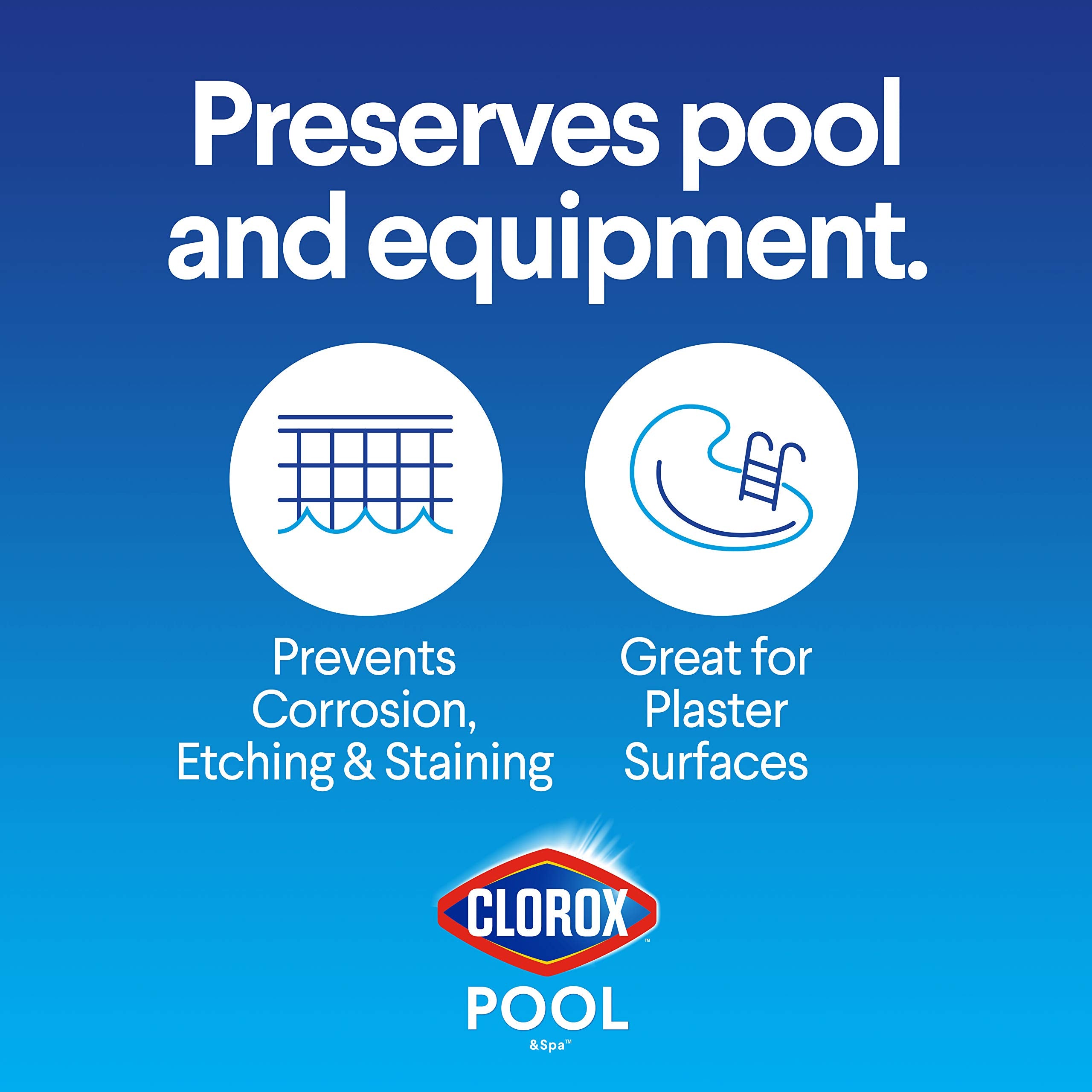 Clorox Pool&Spa measuring and pouring into container for safe application