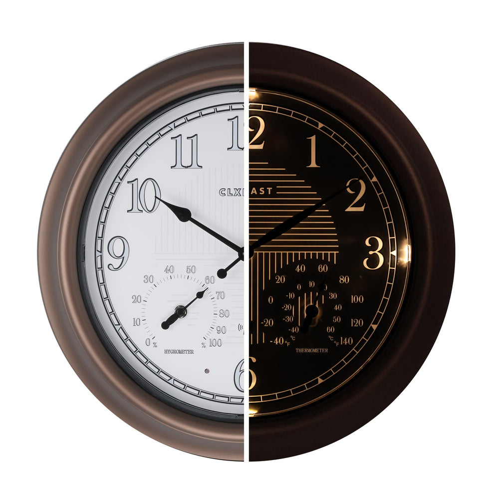 CLXEAST front view showing large 18-inch dial for easy nighttime reading