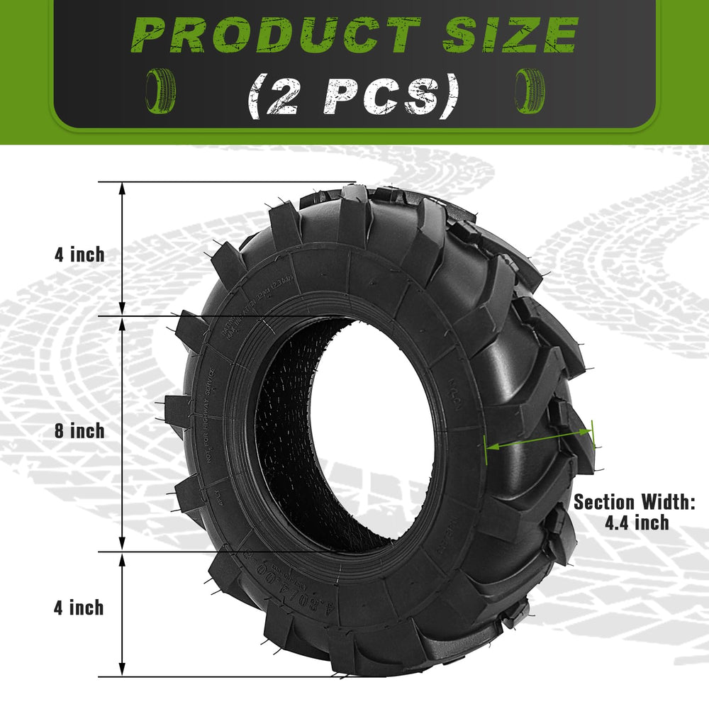 CMOOD tire on mower in garden showcasing stable performance
